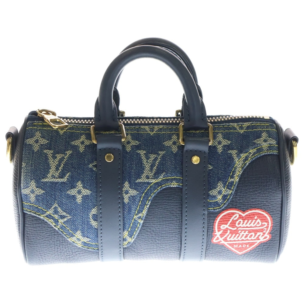 LOUIS VUITTON(ルイヴィトン) モノグラムデニム NIGOコラボ キーポルXS