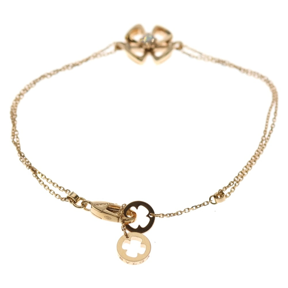 BVLGARI(ブルガリ) フィオレヴァー 1P ダイヤ ブレスレット Au750 K18 PG ピンクゴールド レディース