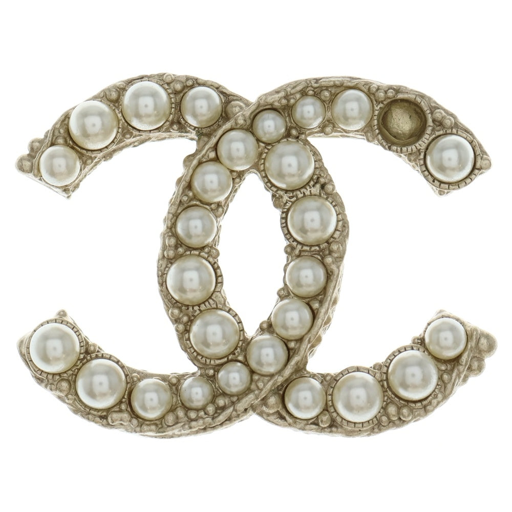 CHANEL(シャネル) ココマーク ブローチ パール ゴールド A12A レディース