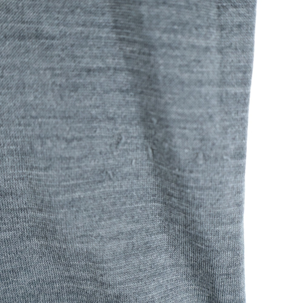 HERMES(エルメス) カットソー ノースリーブ グレー シルク #38 レディース