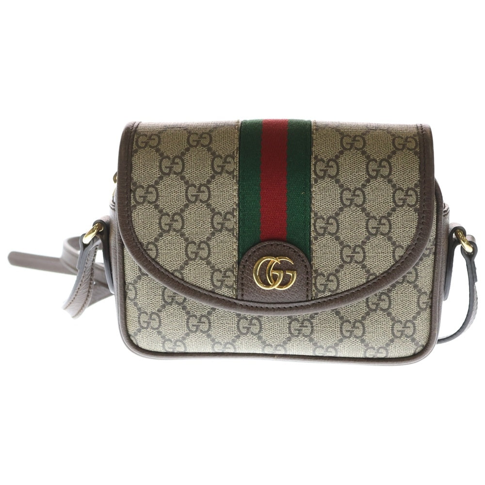 GUCCI(グッチ) GGスプリーム オフィディア ショルダーバッグ シェリーライン ベージュ PVCレザー 772239 レディース