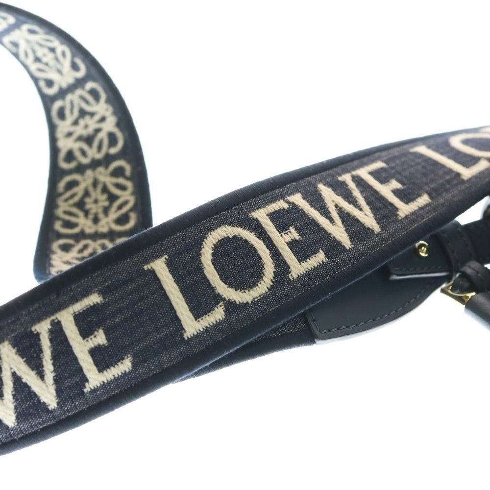 LOEWE(ロエベ) アナグラム ゲート デュアル ミニ レザーショルダーバック ネイビー レディース