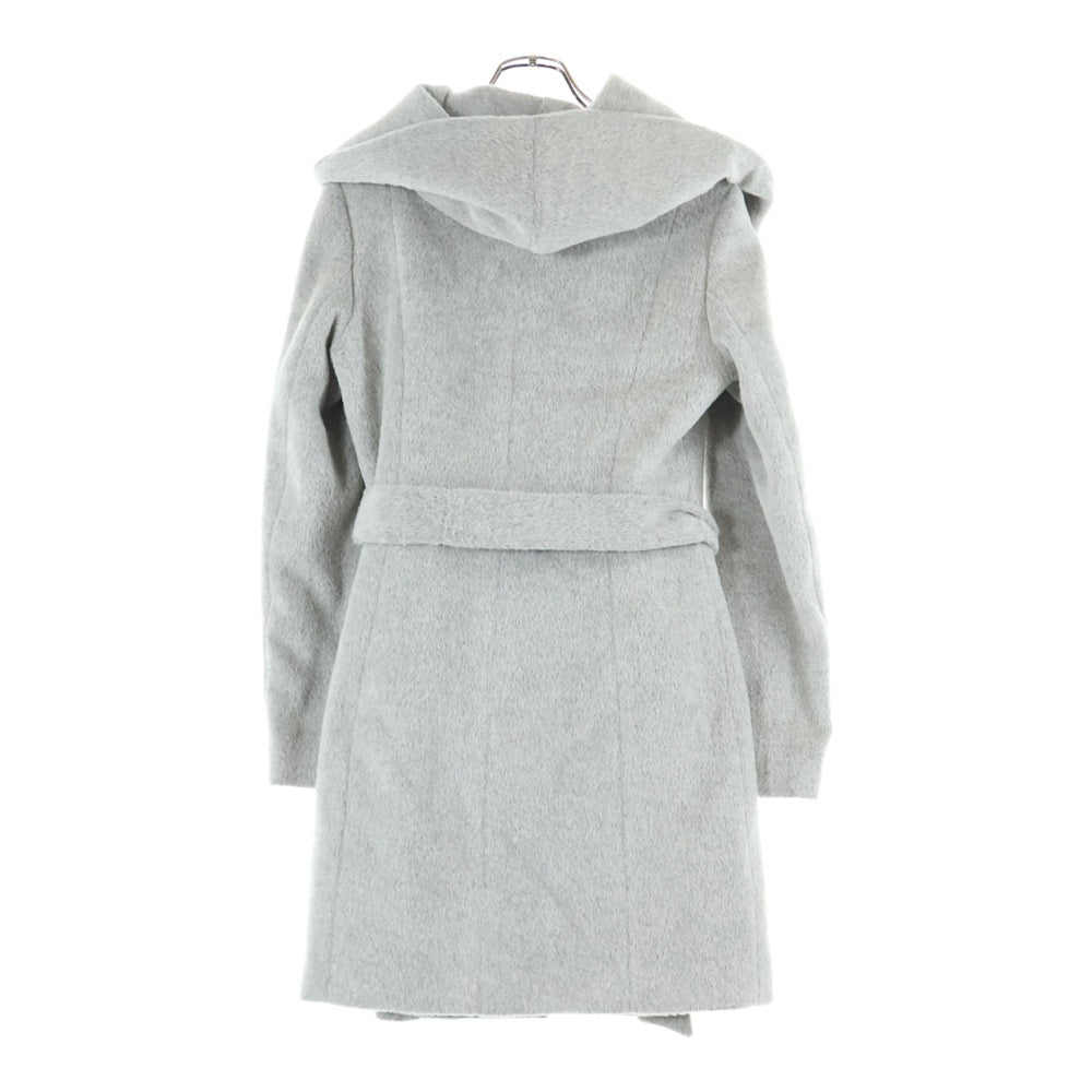COLE HAAN(コール ハーン) ウール フーデッド ジップアップ コート グレー レディース T10086