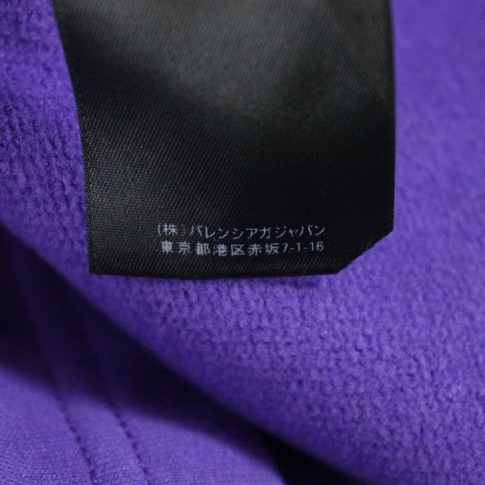BALENCIAGA(バレンシアガ) ラインストーン プルオーバースウェットパーカー フーディー パープル 670946 レディース