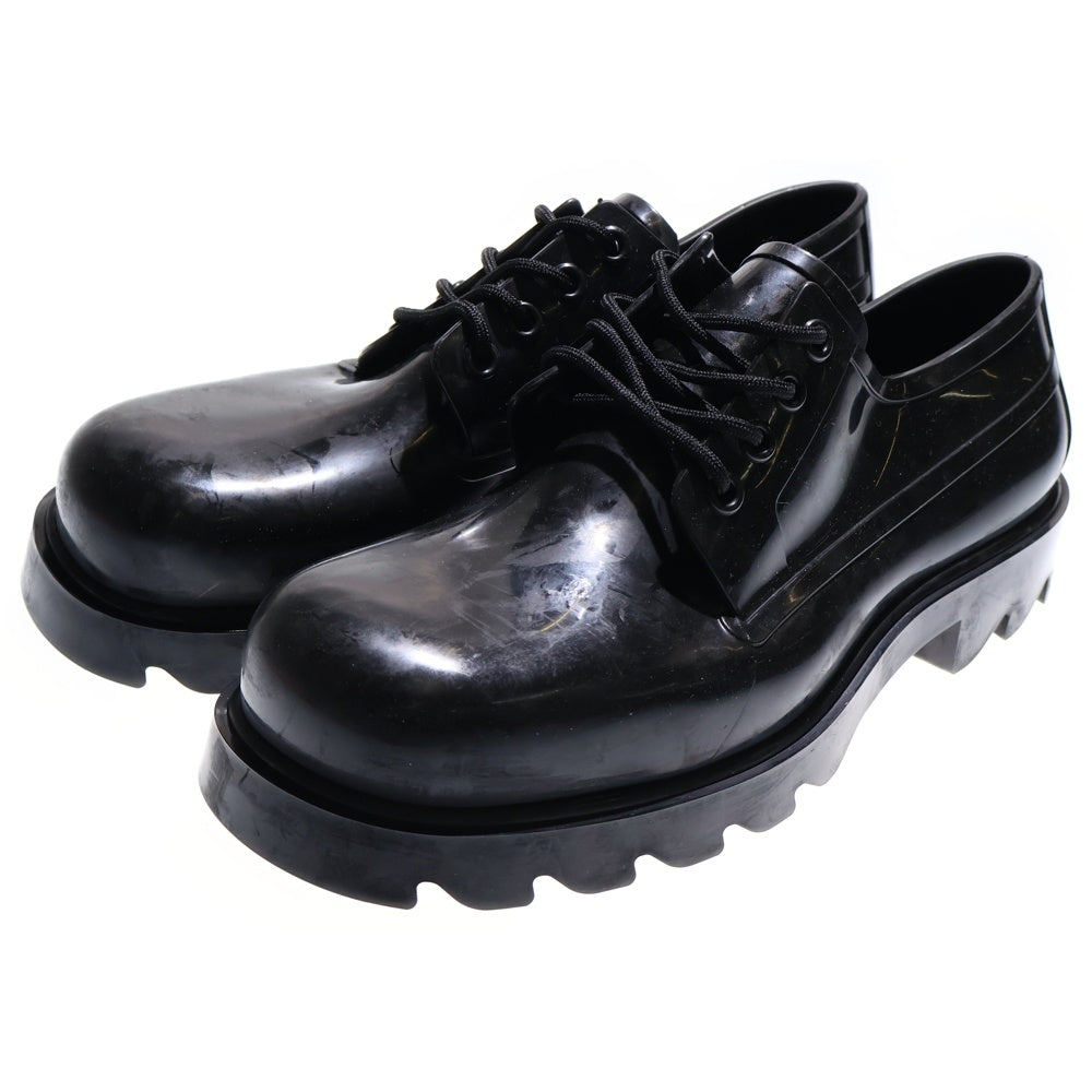 BOTTEGA VENETA(ボッテガヴェネタ) ラバー レースアップ ダービー ローカットシューズ ブラック レディース