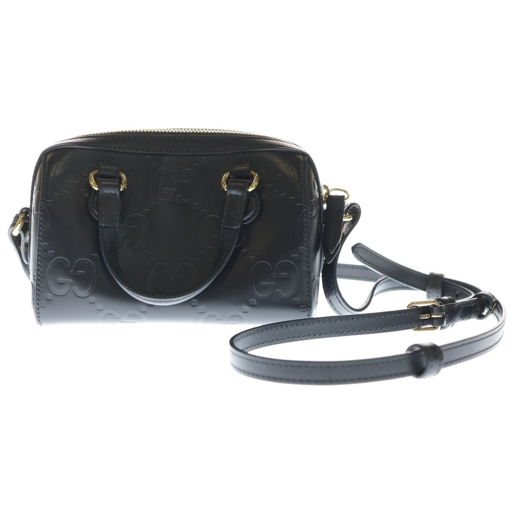 極美品 GUCCI GG スーパーミニ 2Way ハンドバッグ 790130 グッチ ショルダーバッグ GG レザー スーパーミニ ハンドバッグ 790130