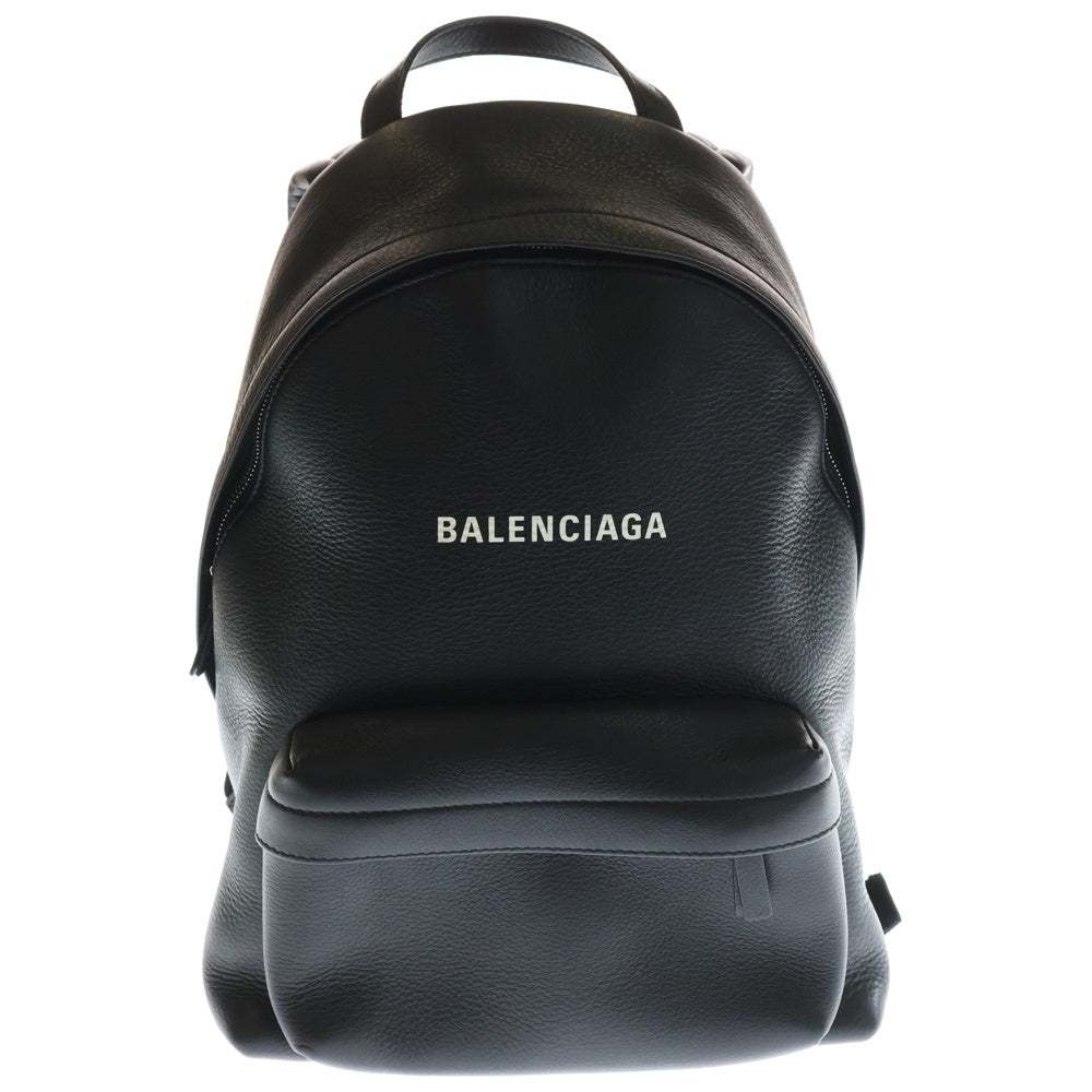 BALENCIAGA(バレンシアガ) エブリデイ レザー バックパック リュックサック ブラック レザー 552379 シルバー金具 レディース