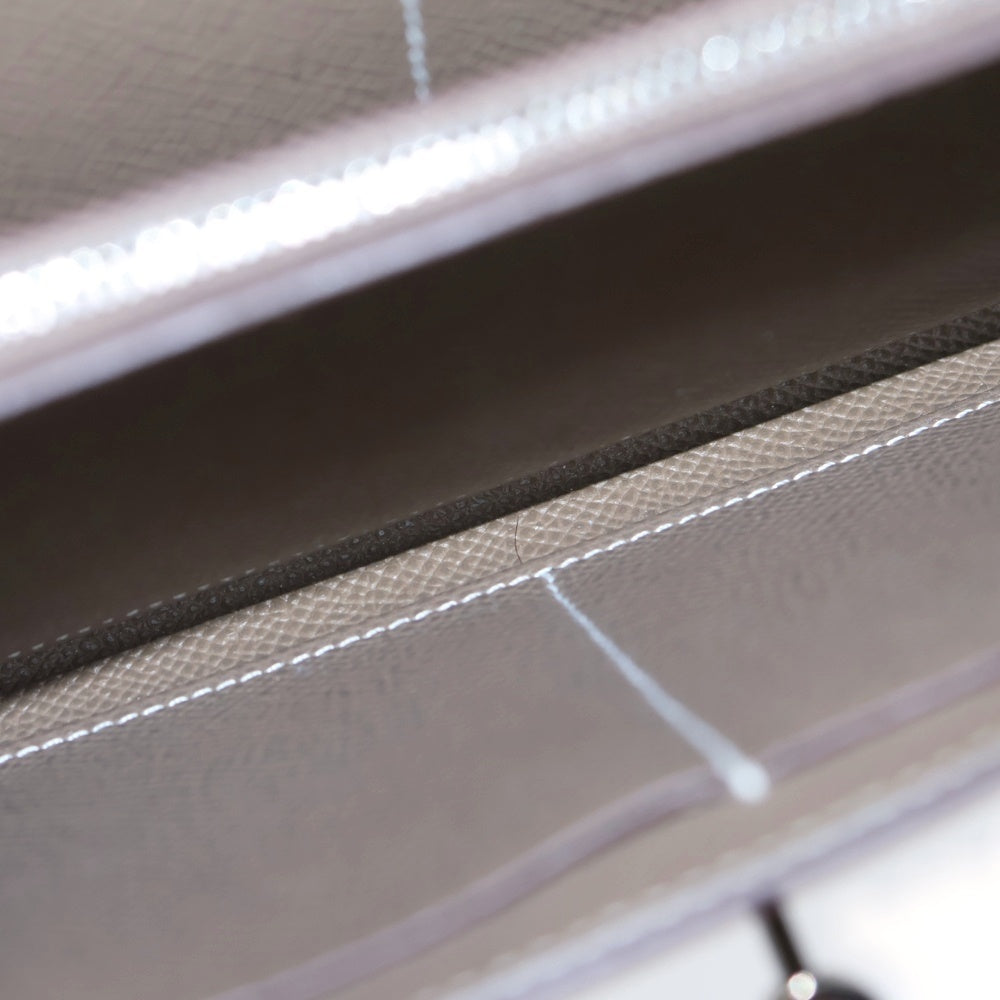 HERMES(エルメス) ケリーウォレット ロング トゥーゴー エトゥープ エバーカラー ショルダーバッグ Z刻印 ゴールド金具