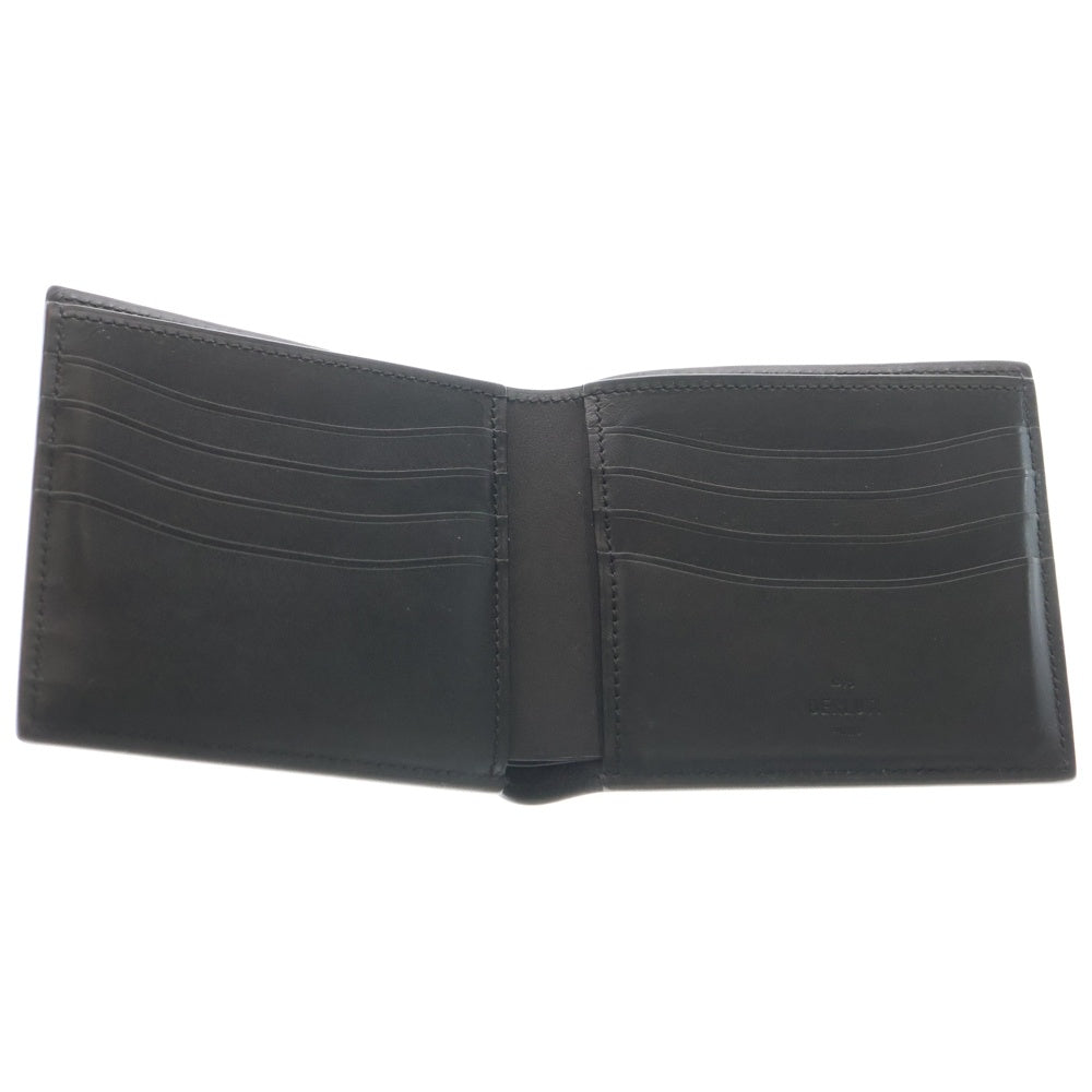 Berluti(ベルルッティ) コンパクトウォレット カリグラフィ スクリット 二つ折り財布 カードケース ブラウン レザー