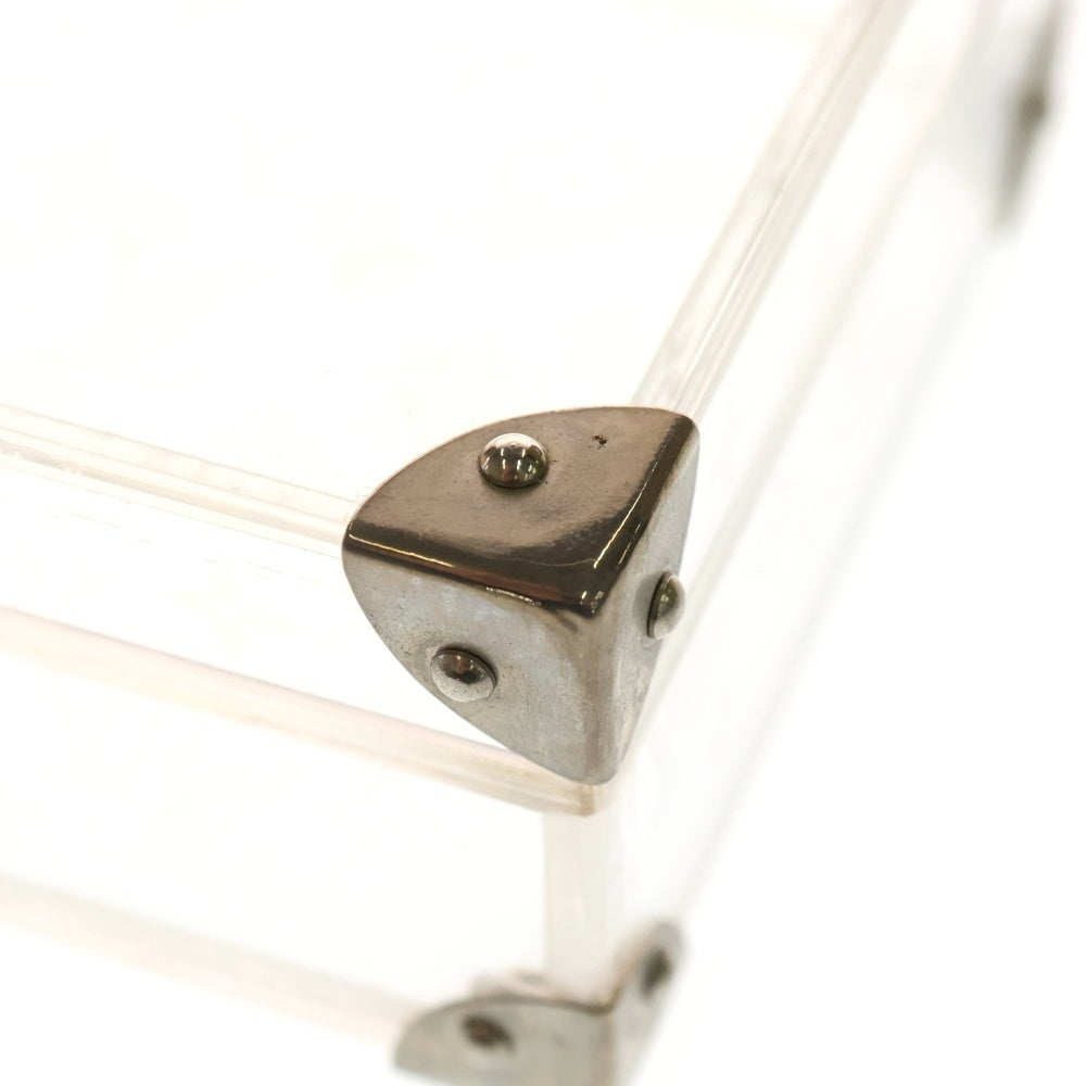 LOUIS VUITTON(ルイヴィトン) 限定 モノグラム ラブメッセージ・ミニトランク 小物入れ アクセサリーケース クリア M99079 シルバー金具 レディース