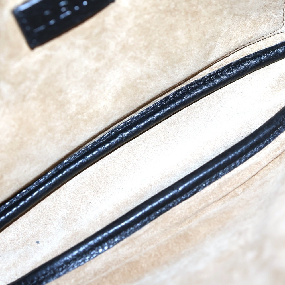 LOEWE(ロエベ) ペブル メッセンジャー ブラック レザー ショルダーバッグ レディース