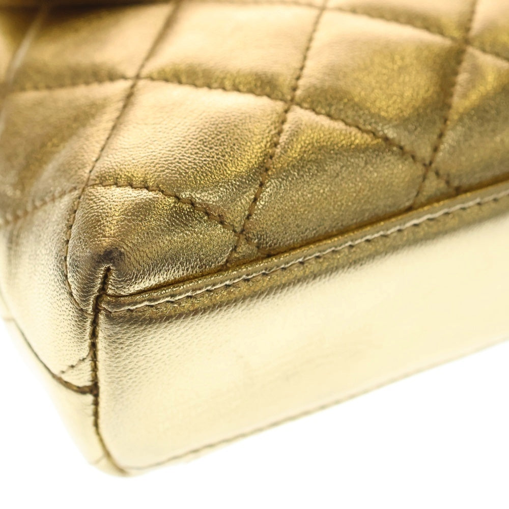 CHANEL(シャネル) チェーン ショルダーバッグ ゴールド ラムスキン ゴールド金具 レディース