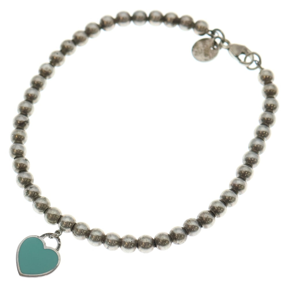 TIFFANY & Co.(ティファニー) オープンハート ボールブレスレッド シルバー 925 レディース