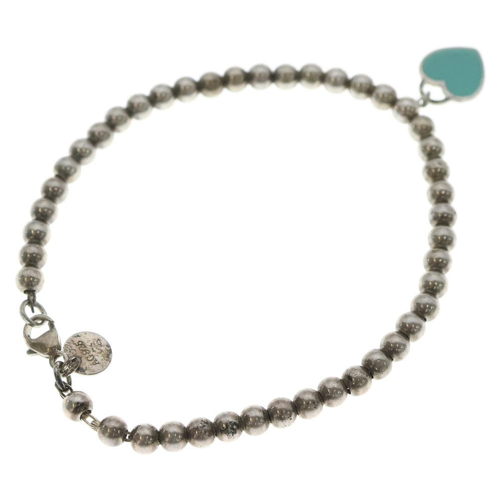 TIFFANY & Co.(ティファニー) オープンハート ボールブレスレッド シルバー 925 レディース