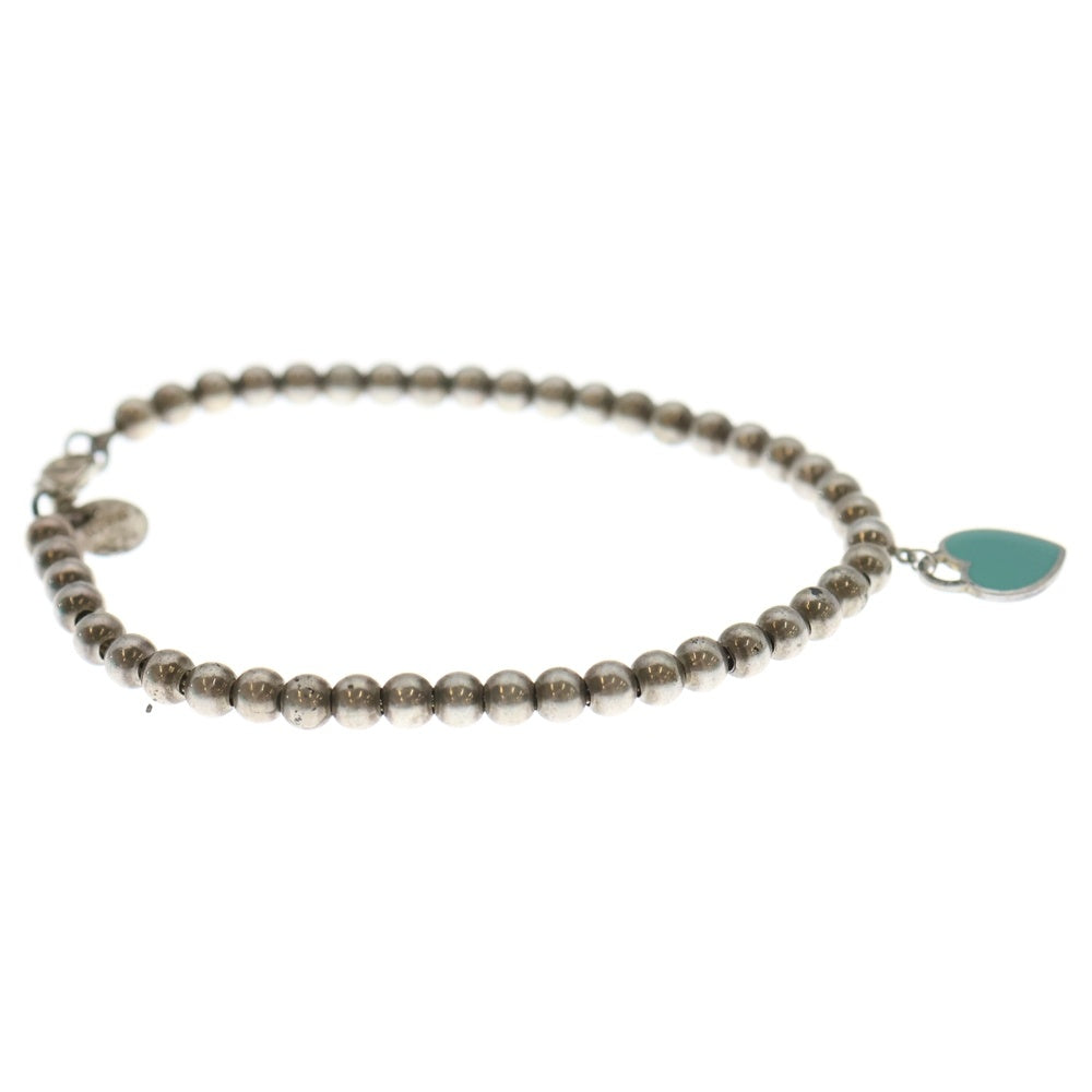 TIFFANY & Co.(ティファニー) オープンハート ボールブレスレッド シルバー 925 レディース