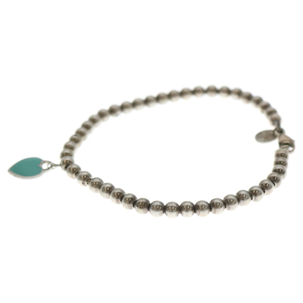 TIFFANY & Co.(ティファニー) オープンハート ボールブレスレッド シルバー 925 レディース