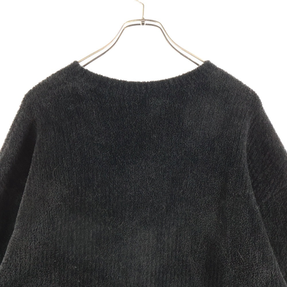 BALENCIAGA(バレンシアガ) エンブレム BBロゴ刺繍 クルーネック プルオーバー 長袖ニット セーター ブラック 651106 レディース