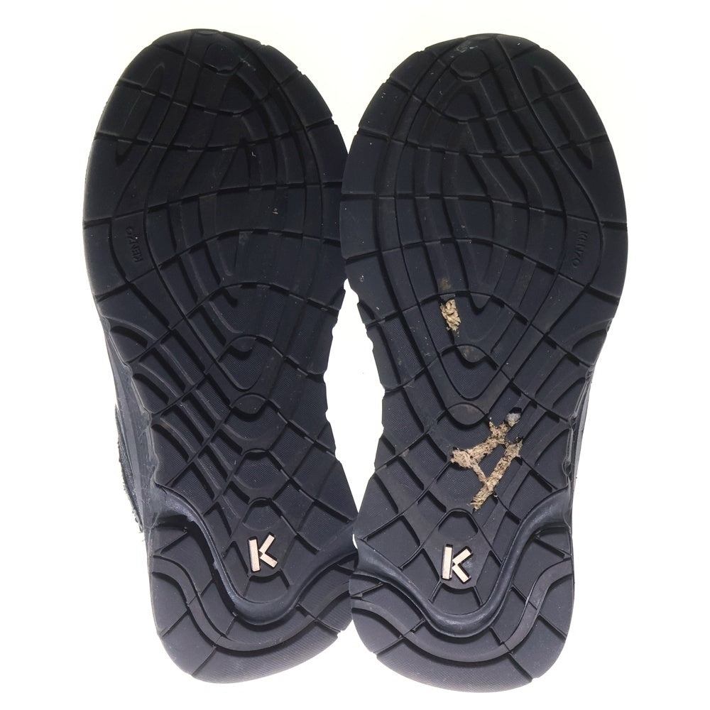 KENZO(ケンゾー) PACE ペース ロゴ メッシュ レースアップ ローカットシューズ スニーカー ブラック レディース