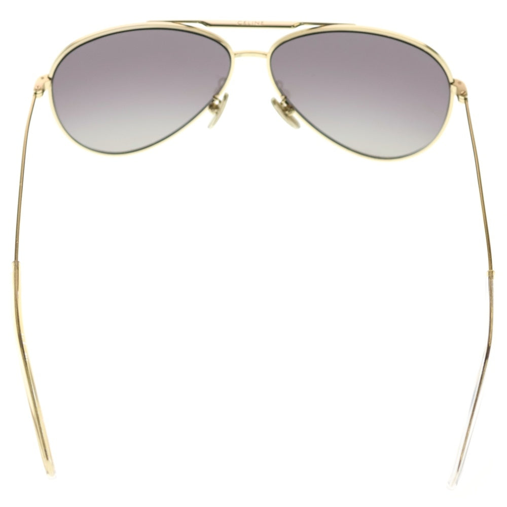 CELINE(セリーヌ) ティアドロップ サングラス ゴールド×ブラック ケース付 CL40062U レディース