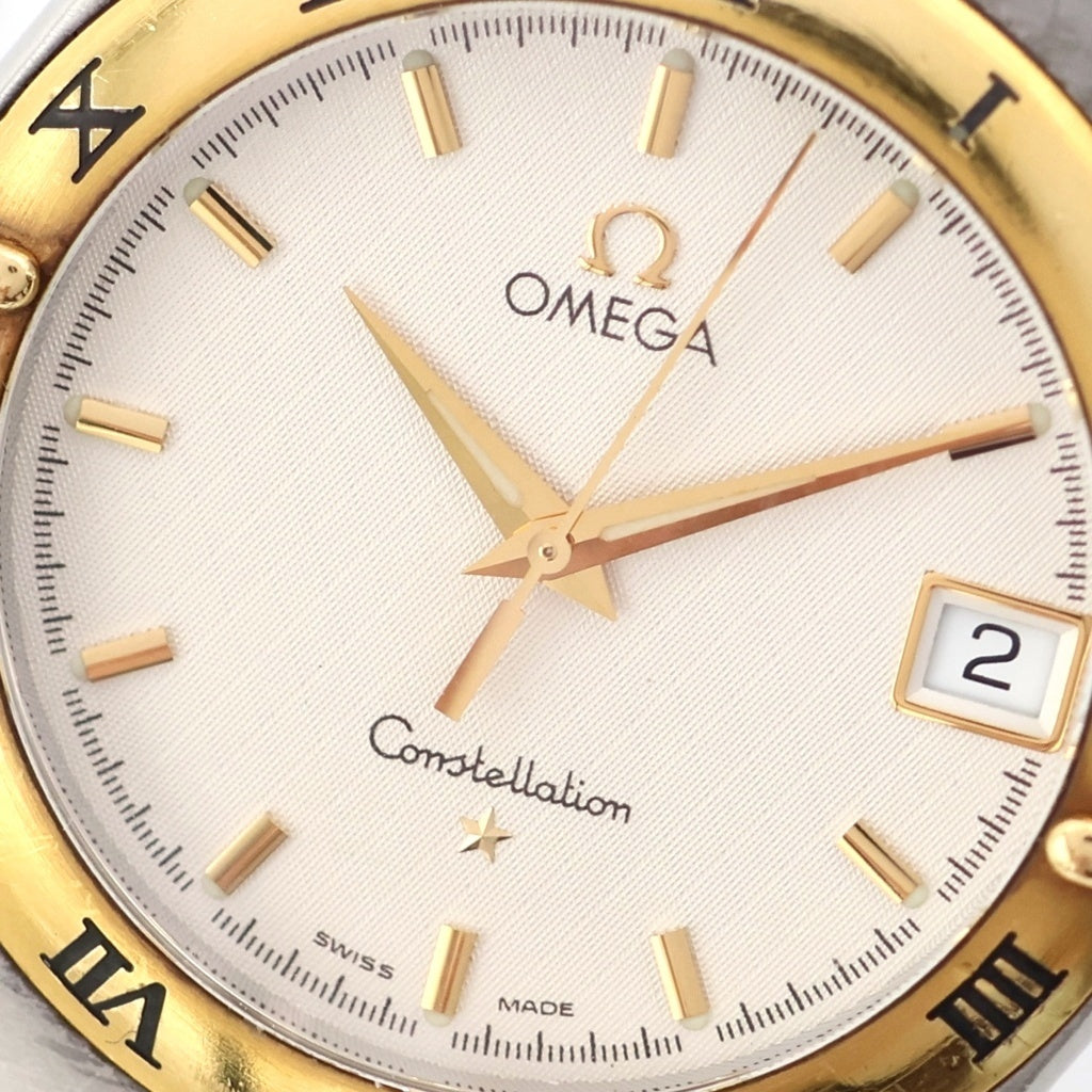 OMEGA(オメガ) コンステレーション 白文字盤 SS×GP/QZ ステンレス クォーツ 電池式 腕時計 1212.30