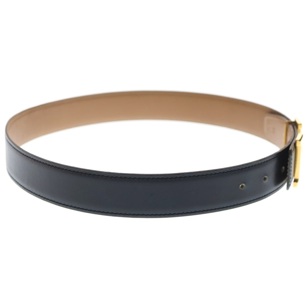 HERMES(エルメス) コンスタンス Hベルト レザー ブラック ノワール ゴールド金具 #70 〇Z刻印