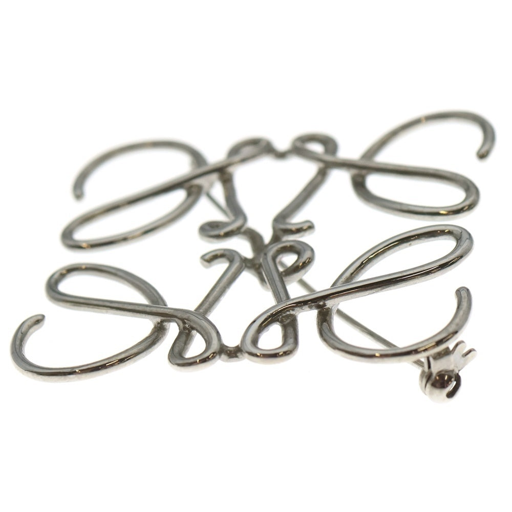 LOEWE(ロエベ) アナグラム ロゴ ブローチ ピンバッジ シルバー レディース