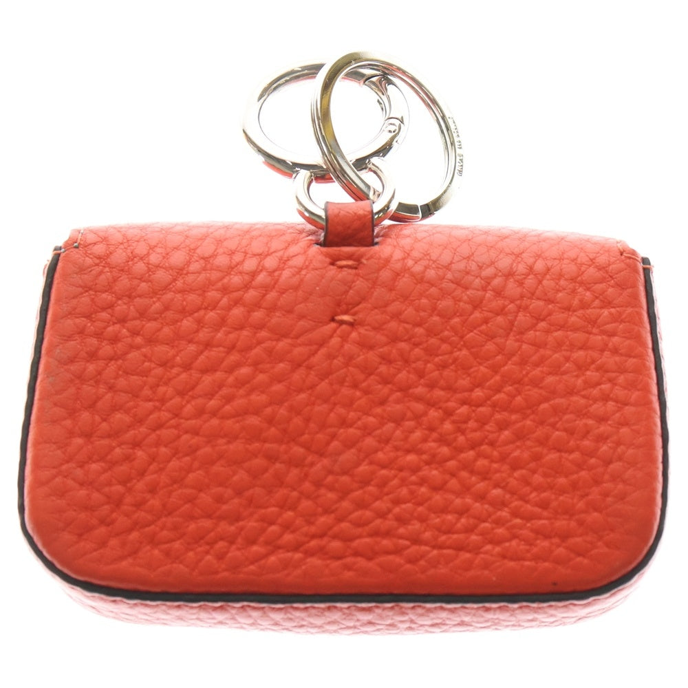 FENDI(フェンディ) マイクロバケット バッグチャーム レッド レザー 7AR763