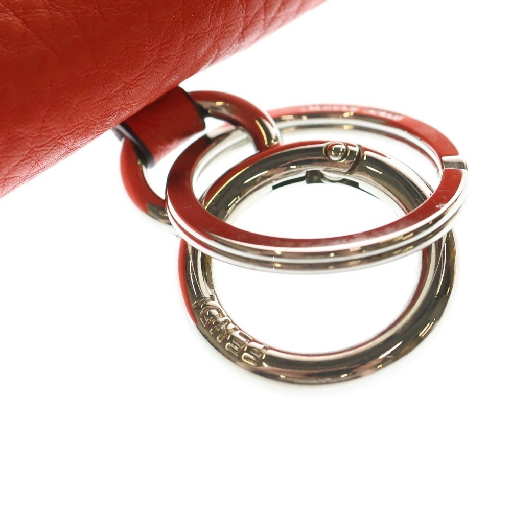 FENDI(フェンディ) マイクロバケット バッグチャーム レッド レザー 7AR763