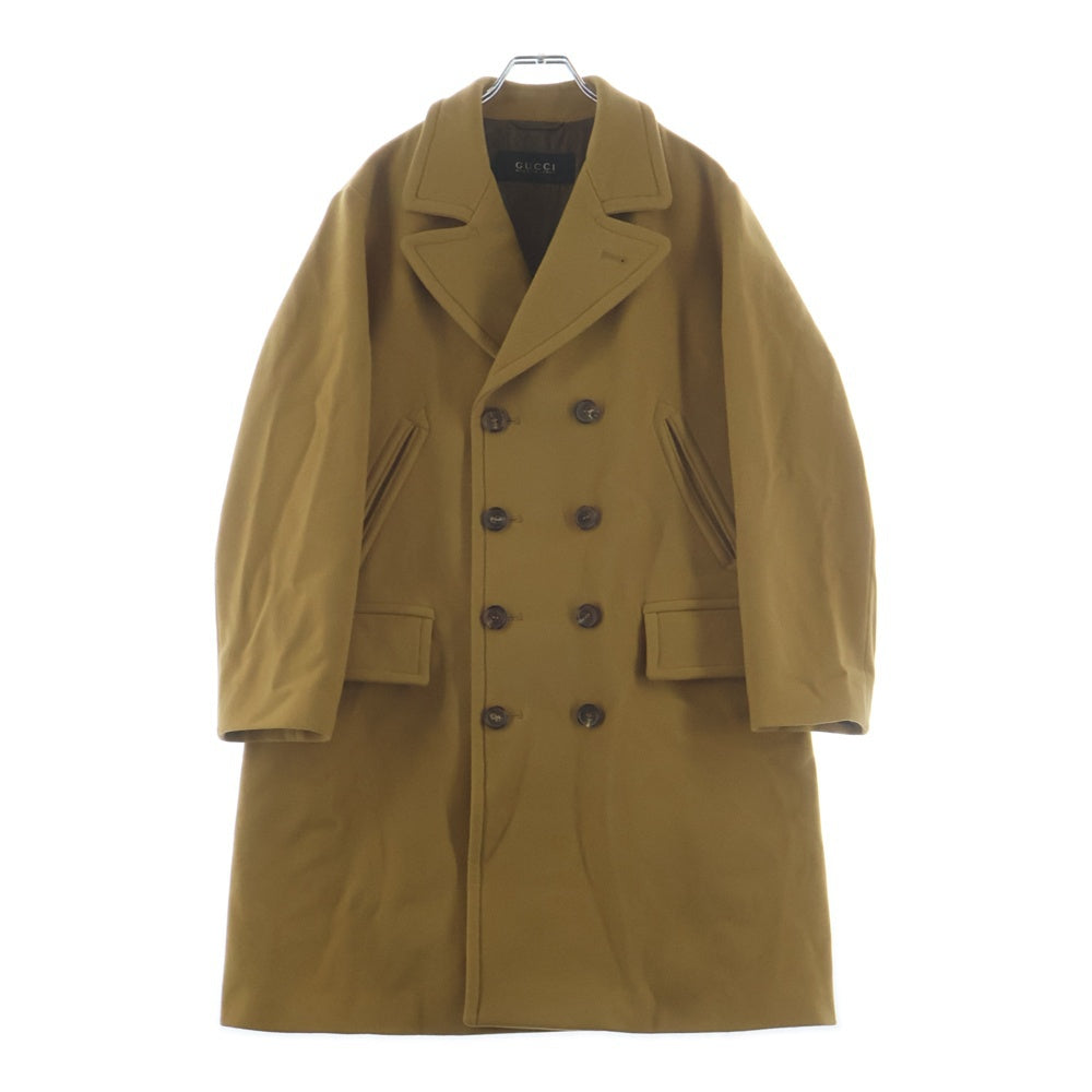 GUCCI(グッチ) ウール ダブルプレストコート キャメル 322388 Z6675