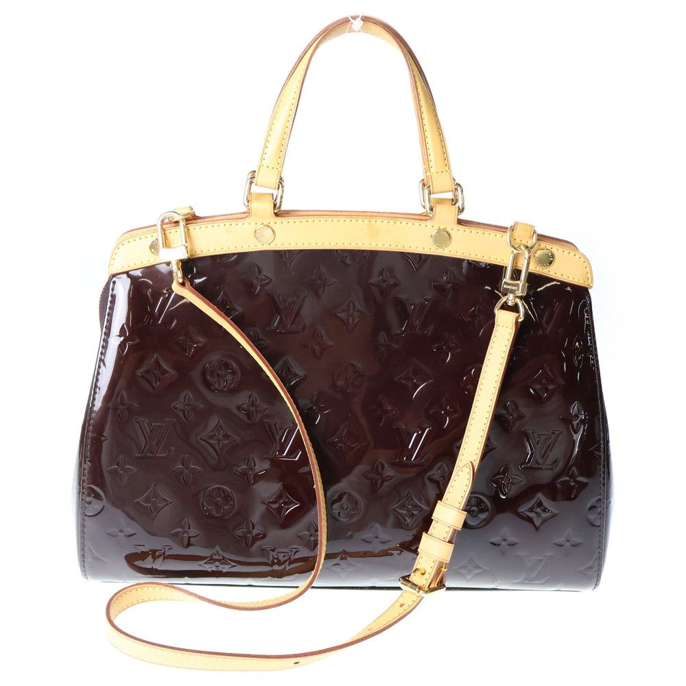 LOUIS VUITTON(ルイヴィトン) ヴェルニ ブレアMM ハンドバッグ 2wayショルダーバッグ アマラント パテントレザー M91619 レディース