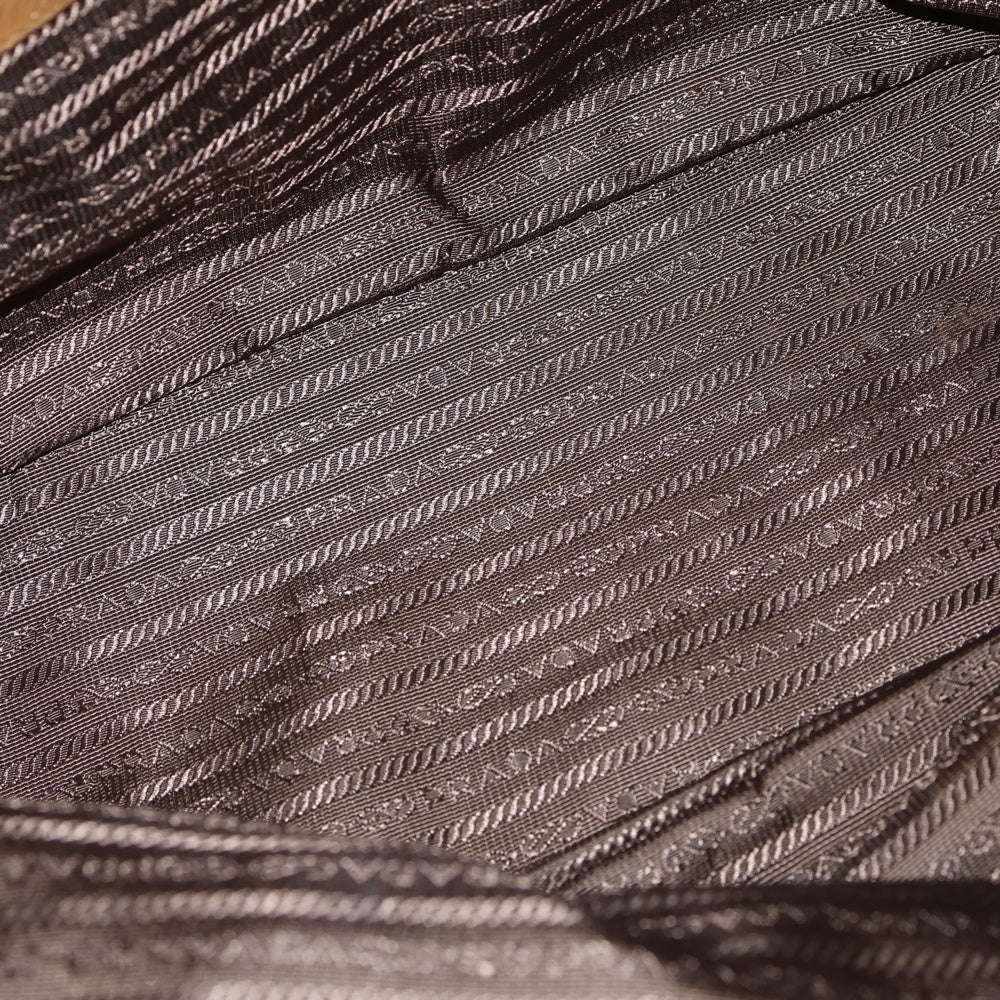 PRADA(プラダ) 2wayトートバッグ ハンドバッグ ショルダーバッグ キャメル ブラウン レザー BN2419 ゴールド金具 レディース