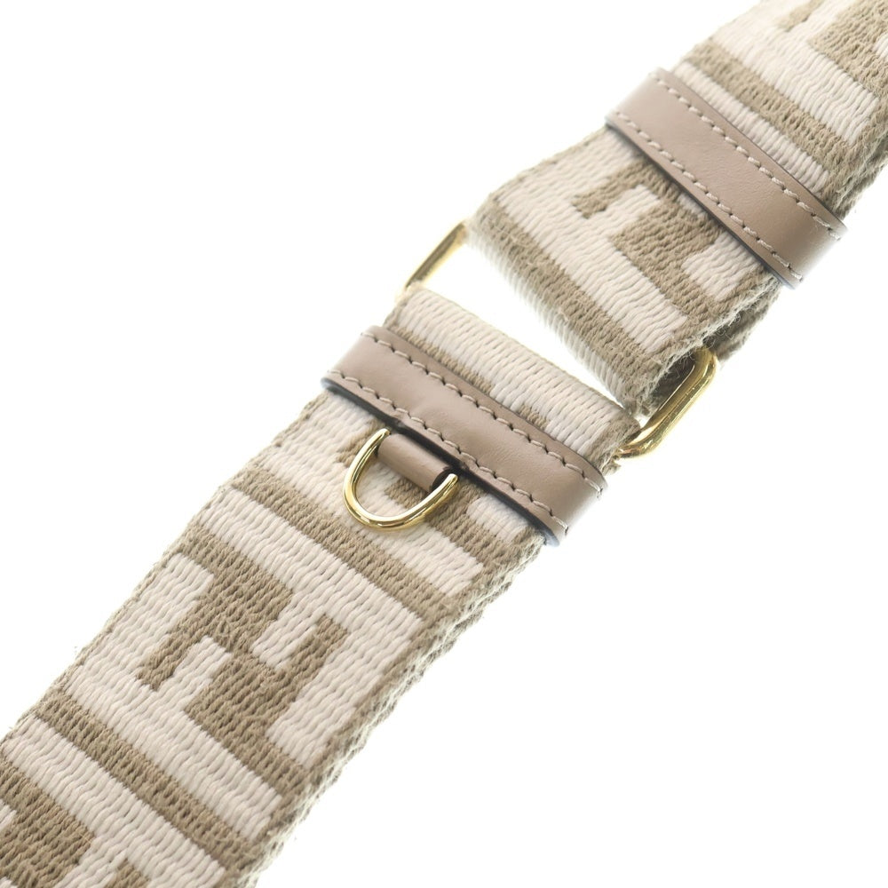 FENDI(フェンディ) ストラップユー ショルダーストラップ ズッカ キャンバス ベージュ 8AV386