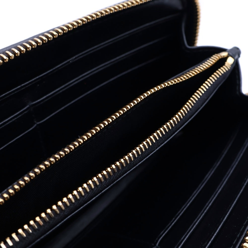 miumiu(ミュウミュウ) マテラッセ 長財布 ロングウォレット ブラック レザー 5ML506 レディース