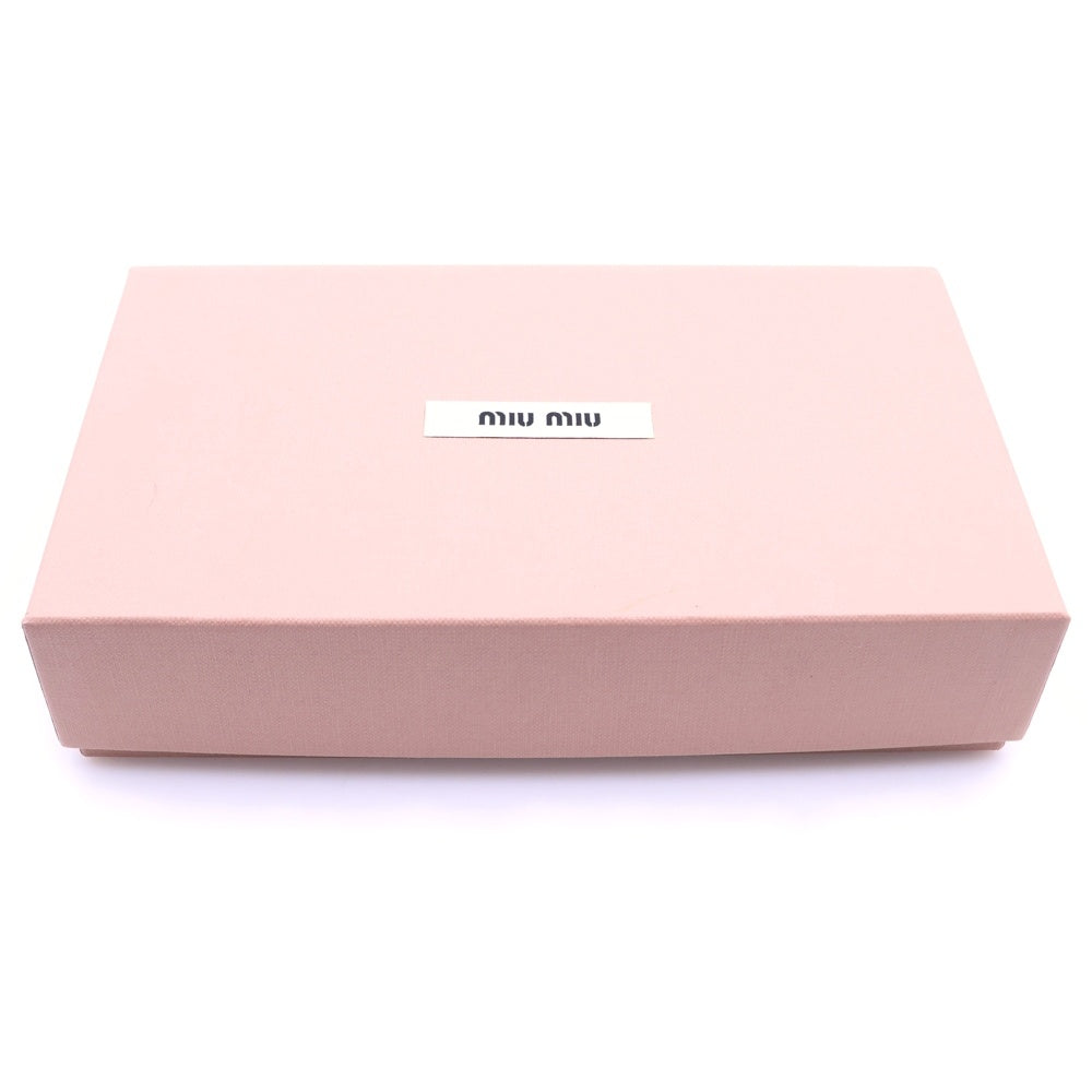 miumiu(ミュウミュウ) マテラッセ 長財布 ロングウォレット ブラック レザー 5ML506 レディース