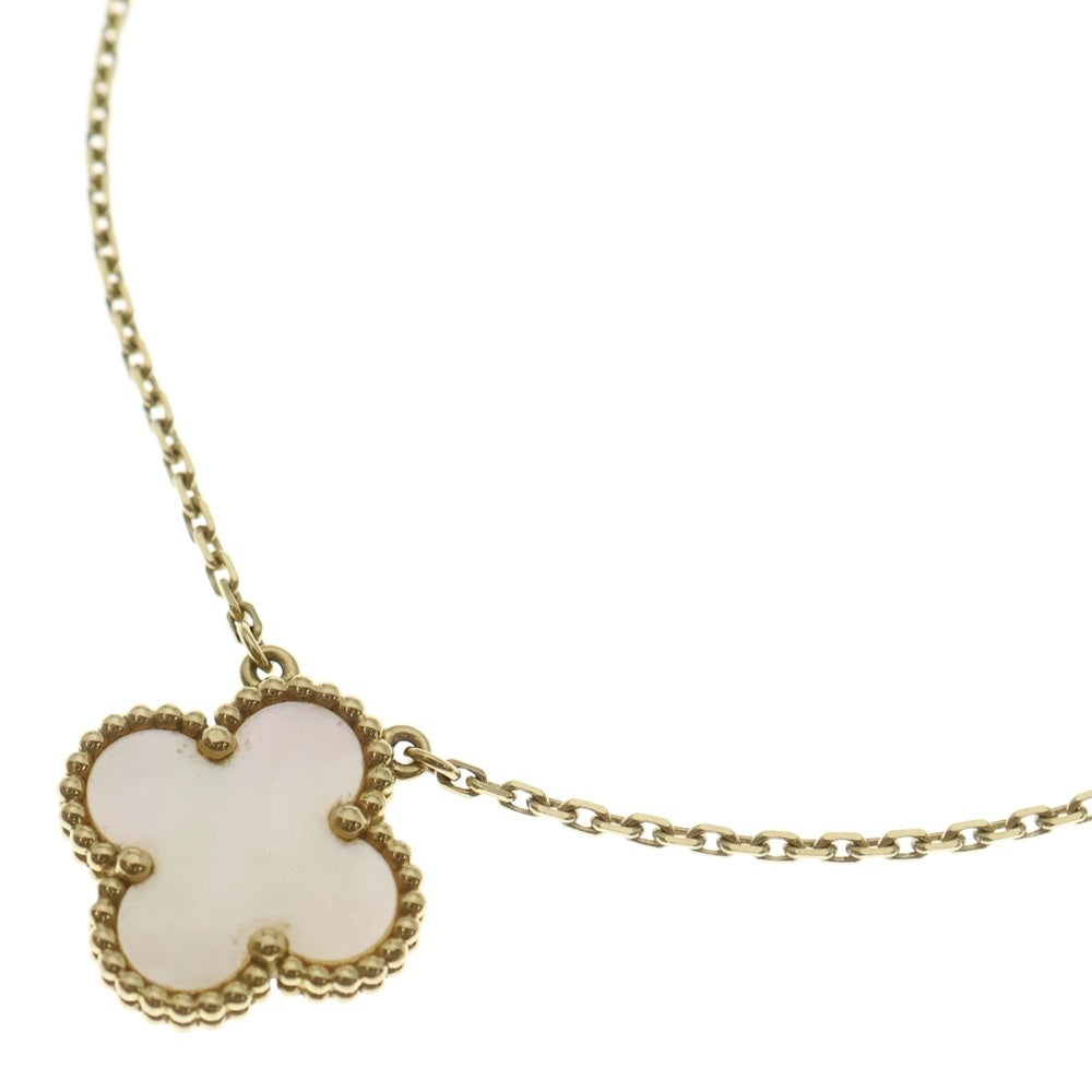 Van Cleef & Arpels(ヴァンクリーフアンドアーペル) ヴィンテージ アルハンブラ マザーオブパール ネックレス Au750 K18 YG イエローゴールド VCARA45900 レディース