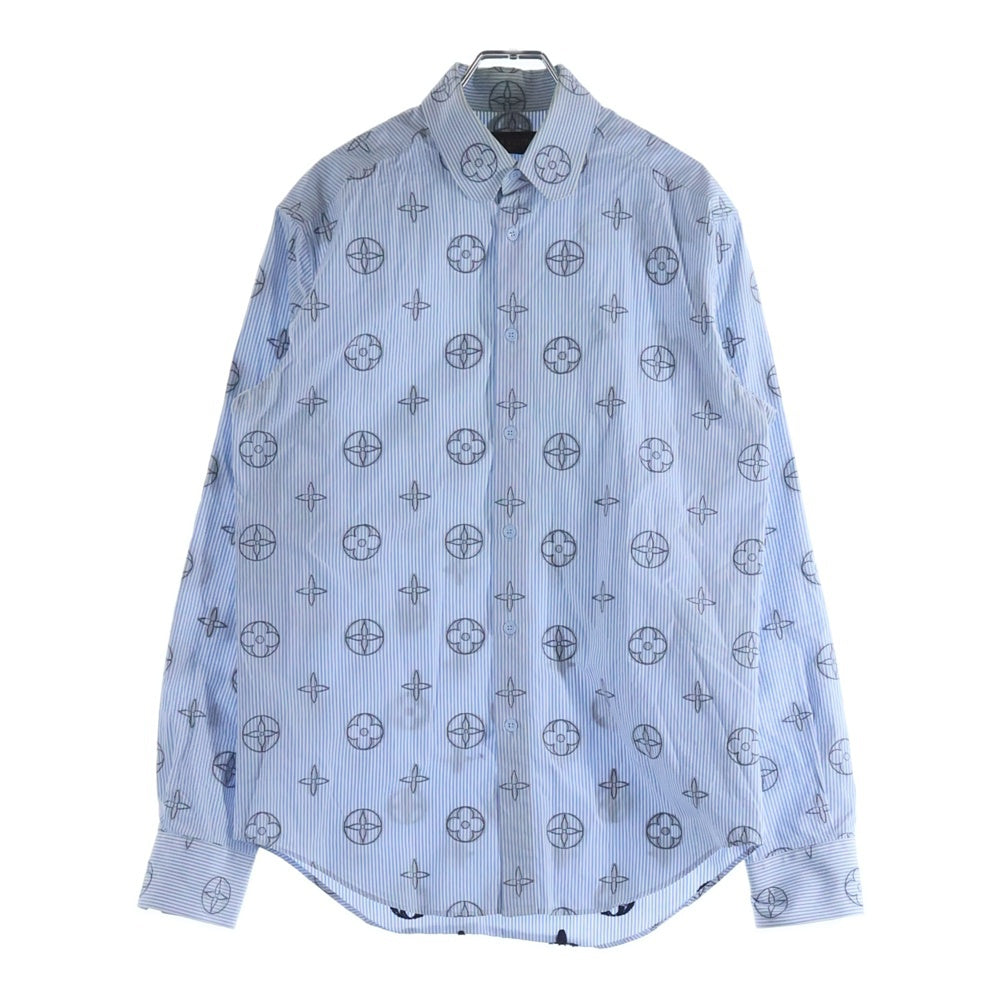 LOUIS VUITTON(ルイヴィトン) 21SS モノグラム総柄ストライプ長袖
