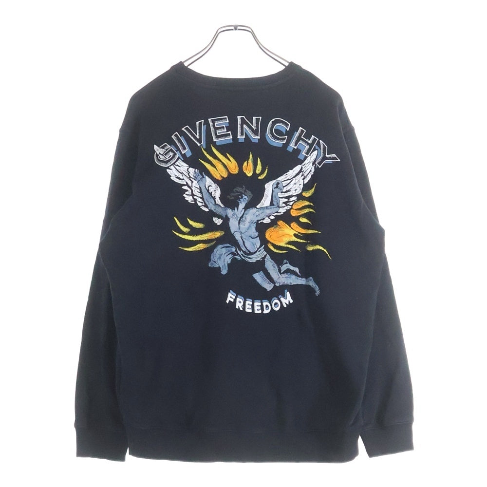 GIVENCHY(ジバンシィ) FREEDOM フリーダムロゴスウェットトレーナー ブラック