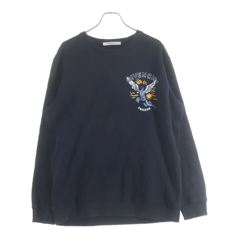 GIVENCHY(ジバンシィ) FREEDOM フリーダムロゴスウェットトレーナー ブラック