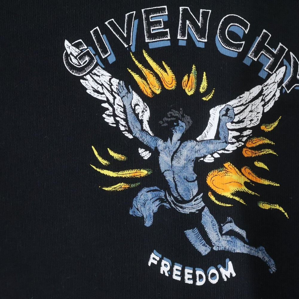 GIVENCHY(ジバンシィ) FREEDOM フリーダムロゴスウェットトレーナー ブラック