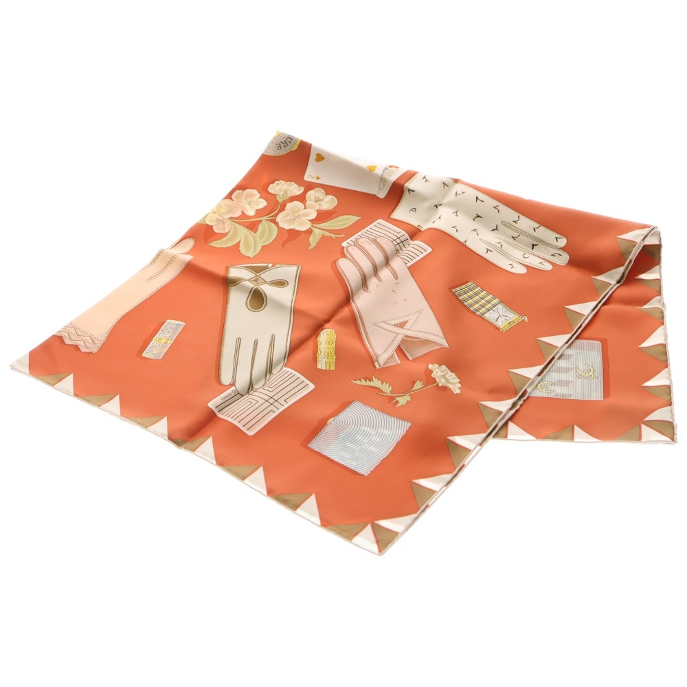 HERMES(エルメス) カレ90 手袋の時計 L'HEURE DES GANTS スカーフ 25 年 レディース