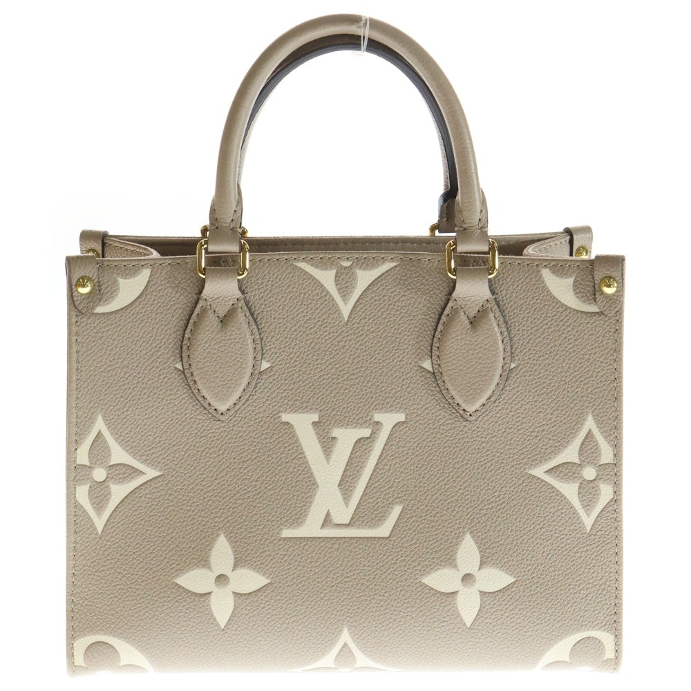 LOUIS VUITTON(ルイヴィトン) モノグラムアンプラント オンザゴーPM トゥルトレールクレーム 2wayハンドバッグ ショルダーバッグ RFID M45779 レディース