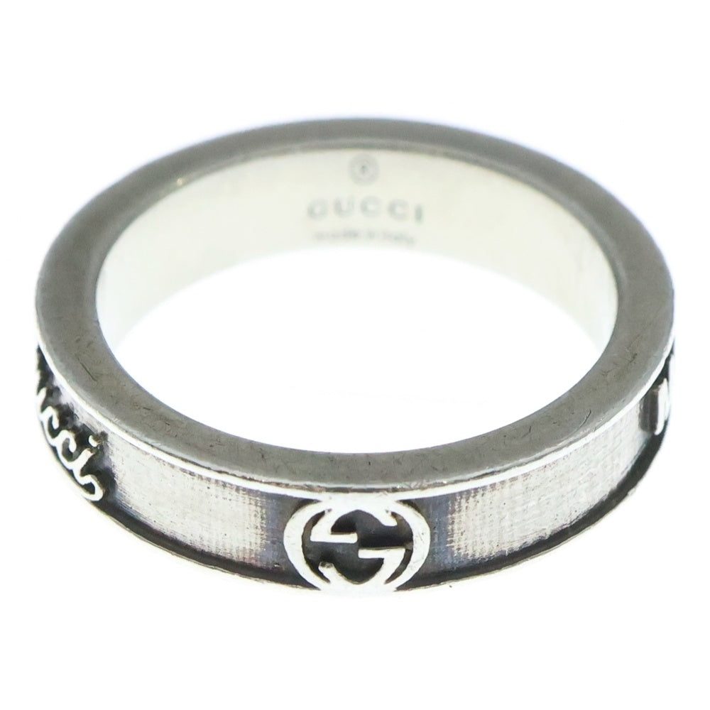 GUCCI(グッチ) Ag925 GGリング 指輪 シルバー #15 レディース