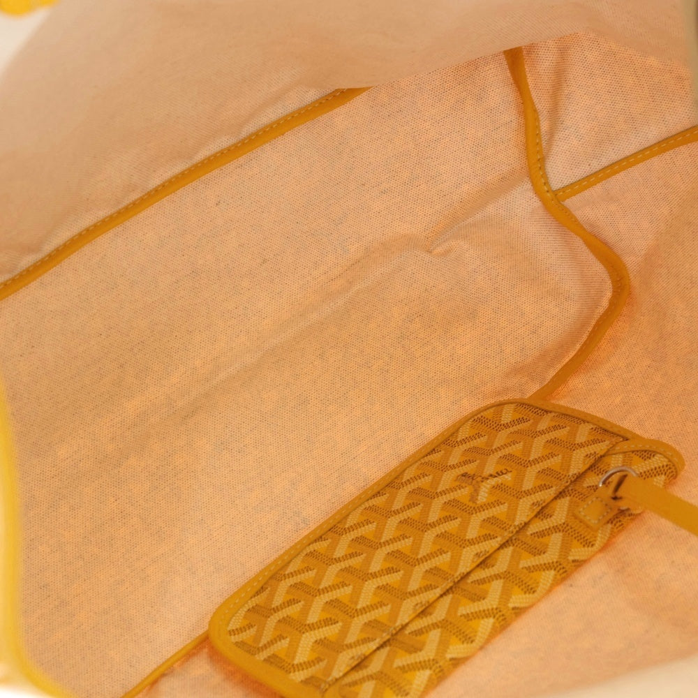 GOYARD(ゴヤール) サンルイGM PVCコーティングキャンバス レザー トートバッグ イエロー レディース