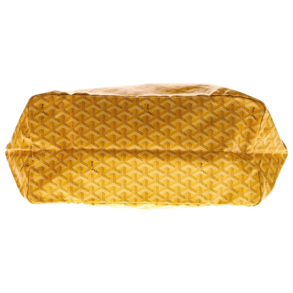 GOYARD(ゴヤール) サンルイGM PVCコーティングキャンバス レザー トートバッグ イエロー レディース