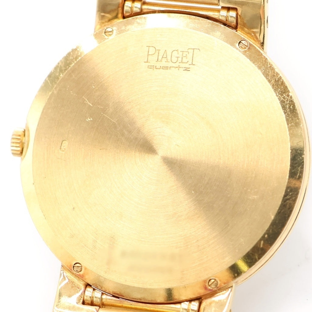 PIAGET(ピアジェ) ダンサー シャンパン文字盤 ダイヤベゼル クォーツウォッチ 腕時計 K18YG イエローゴールド 84024