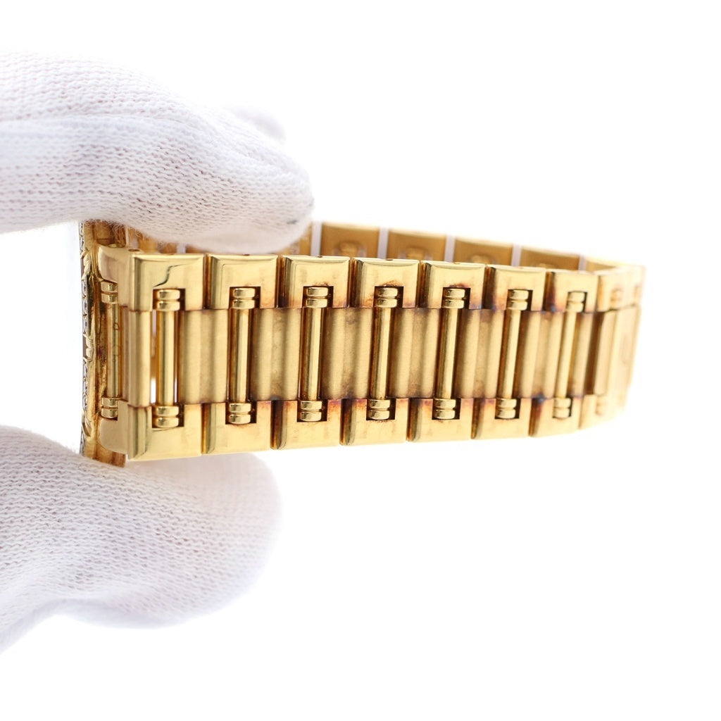 PIAGET(ピアジェ) ダンサー シャンパン文字盤 ダイヤベゼル クォーツウォッチ 腕時計 K18YG イエローゴールド 84024