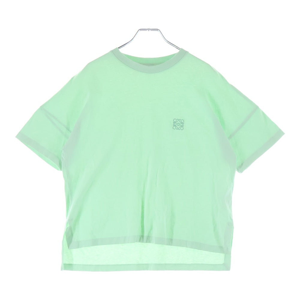 LOEWE(ロエベ) アナグラム刺繍 半袖Tシャツ カットソー グリーン S359Y22X58 レディース