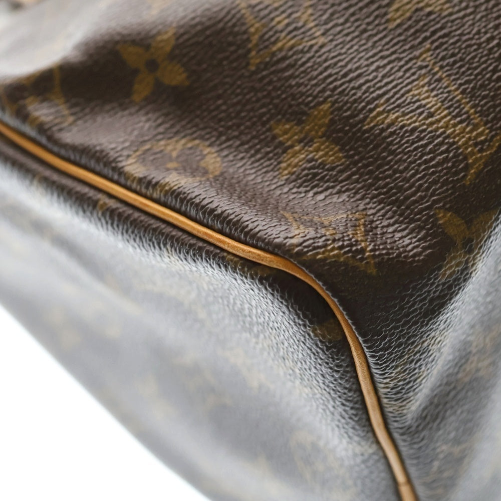 LOUIS VUITTON(ルイヴィトン) モノグラム スピーディ25 ハンドバッグ ミニボストンバッグ ブラウン レザー×PVC M41528 ゴールド金具 レディース
