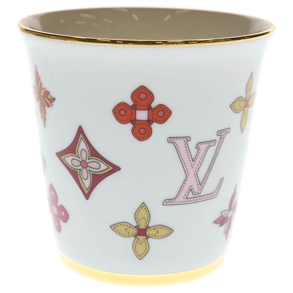 LOUIS VUITTON(ルイヴィトン) モノグラムフラワー ポーセリン マグカップ 食器 ホワイト