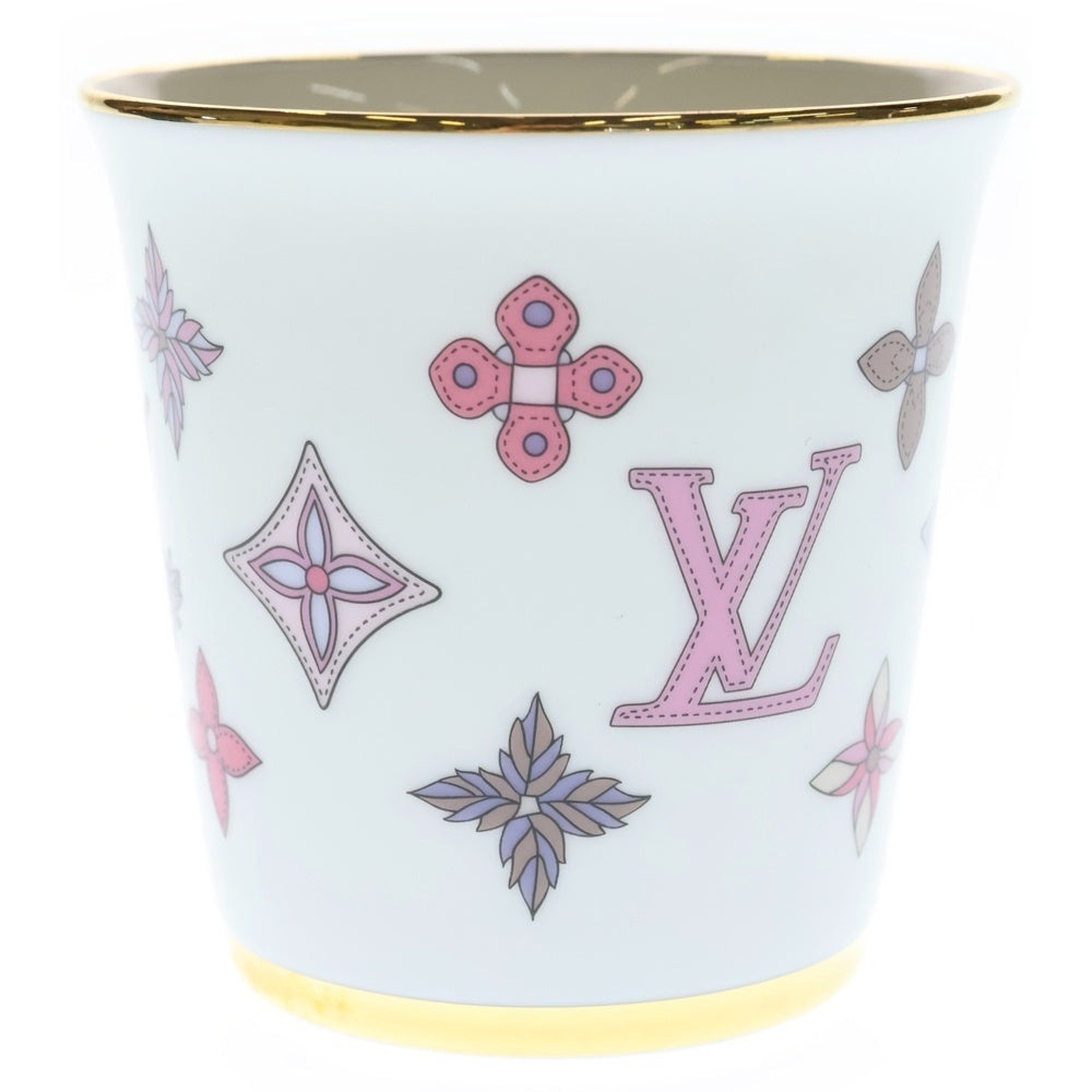 LOUIS VUITTON(ルイヴィトン) モノグラムフラワー ポーセリン マグカップ 食器 ホワイト